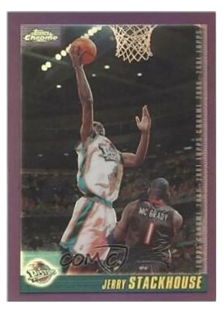 2000 Topps Chrome Jerry Stackhouse #10 card