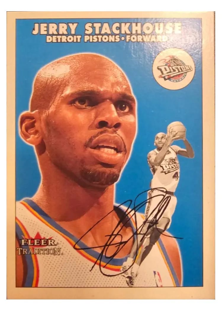2001 Fleer Tradition Jerry Stackhouse #33 card