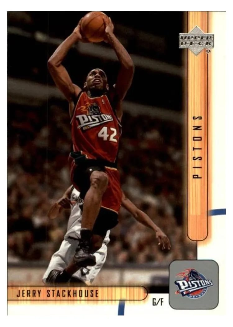 2001 Upper Deck jerry stackhouse #44 card