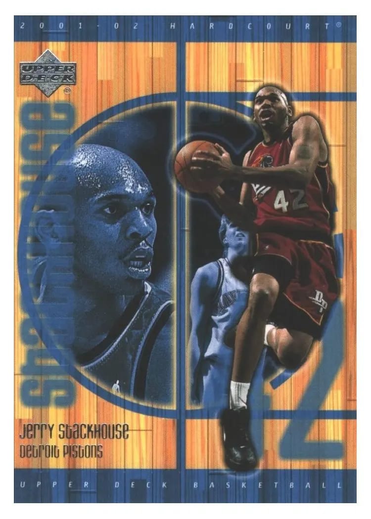 2001 Upper Deck Hardcourt Jerry Stackhouse #22 card