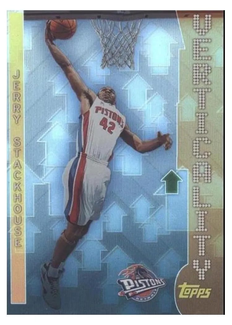 2002 Topps Verticality Jerry Stackhouse #V9 card