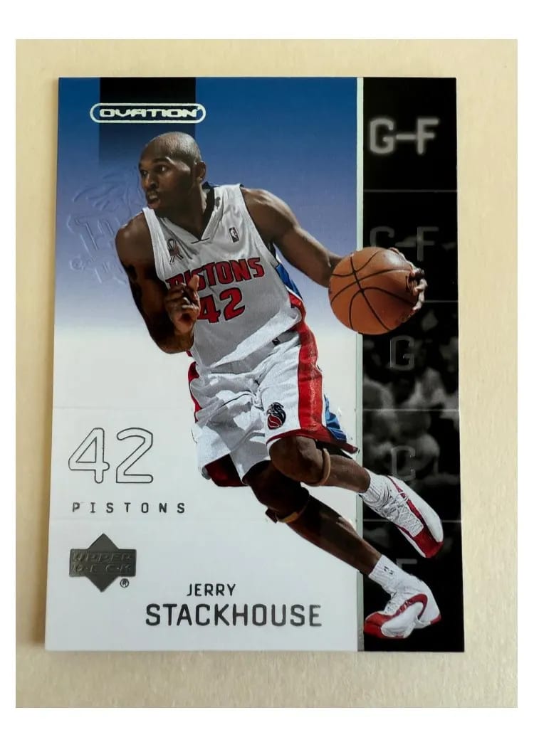2002 Upper Deck Ovation Jerry Stackhouse #20 card