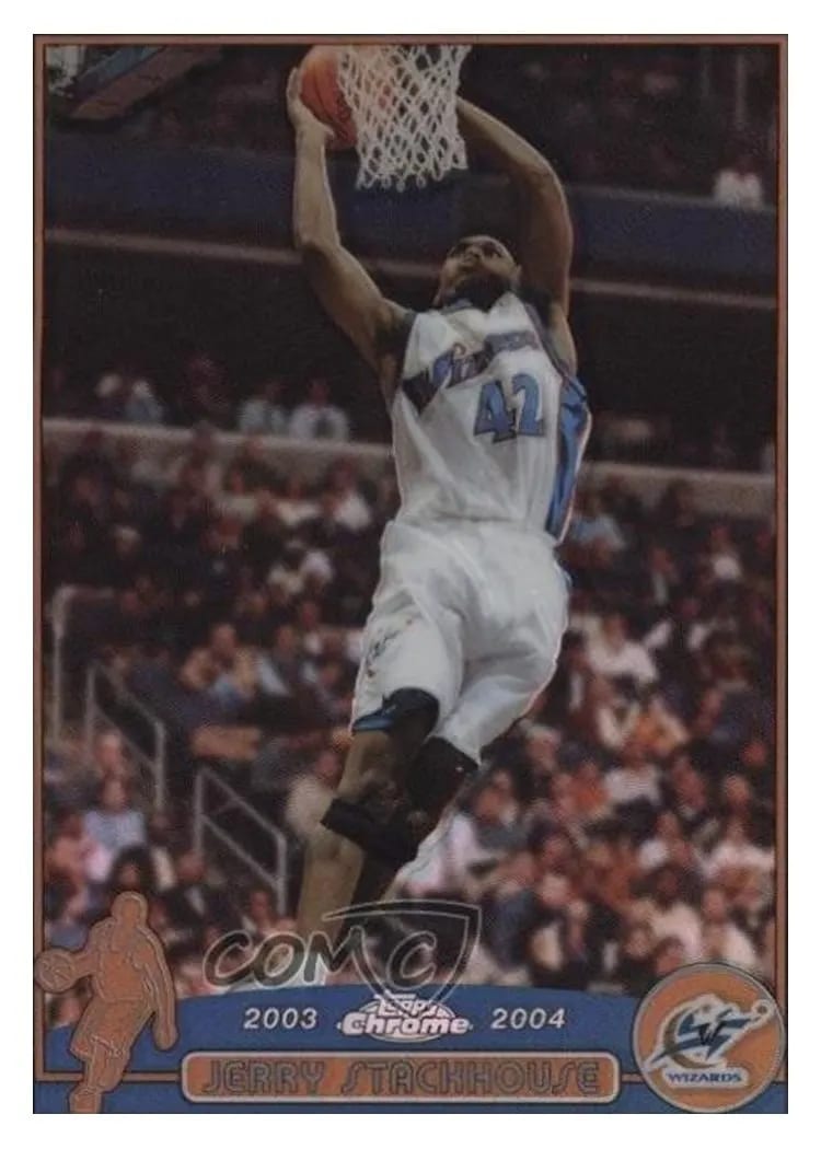 2003 Topps Chrome Jerry Stackhouse #52 card