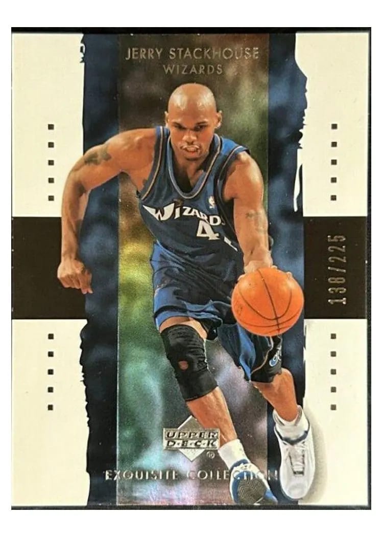 2003 UD Exquisite Collection Jerry Stackhouse #42 card