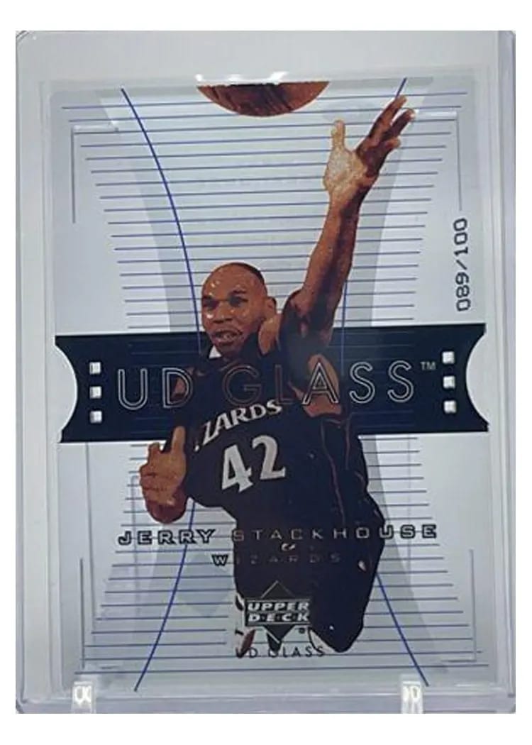 2003 Upper Deck Glass Jerry Stackhouse #60 card