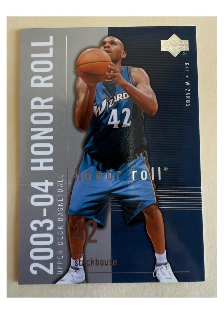 2003 Upper Deck Honor Roll Jerry Stackhouse #90 card