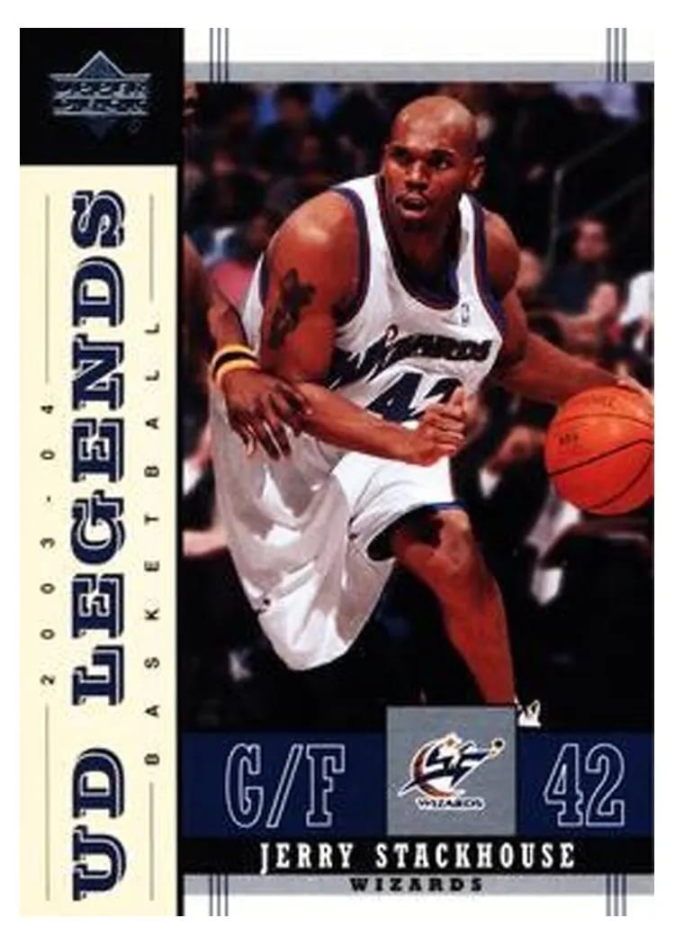 2003 Upper Deck Legends Jerry Stackhouse #90 card