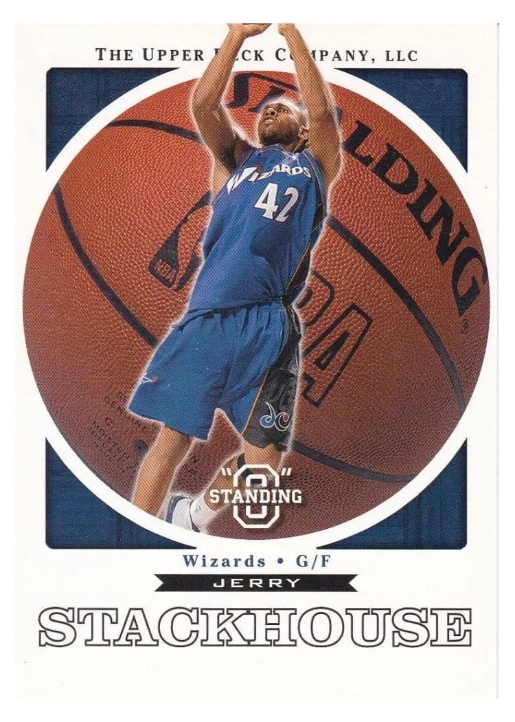 2003 Upper Deck Standing O Jerry Stackhouse #82 card