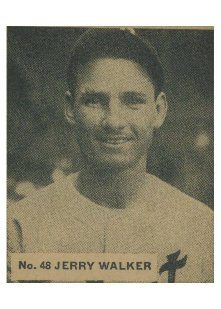 1936 World Wide Gum Jerry Walker #48 card