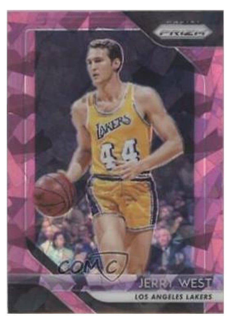 2018-19 Panini Prizm Base Set Jerry West Pink Ice Prizm #145 card