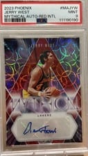 2023-24 Panini Phoenix Mythical Autographs Jerry West #MA-JYW card