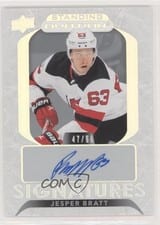 2021-22 Upper Deck Ovation Standing Ovation Signatures Jesper Bratt #SOS-JB card