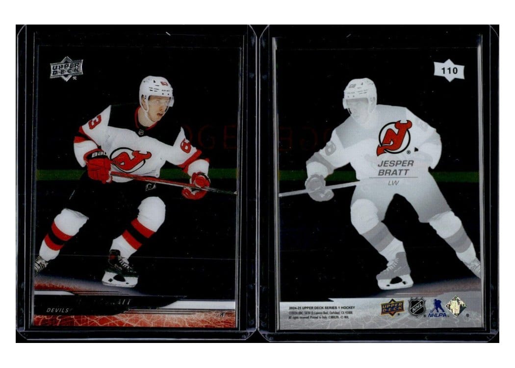 2024-25 Upper Deck Base Set Jesper Bratt #110 card