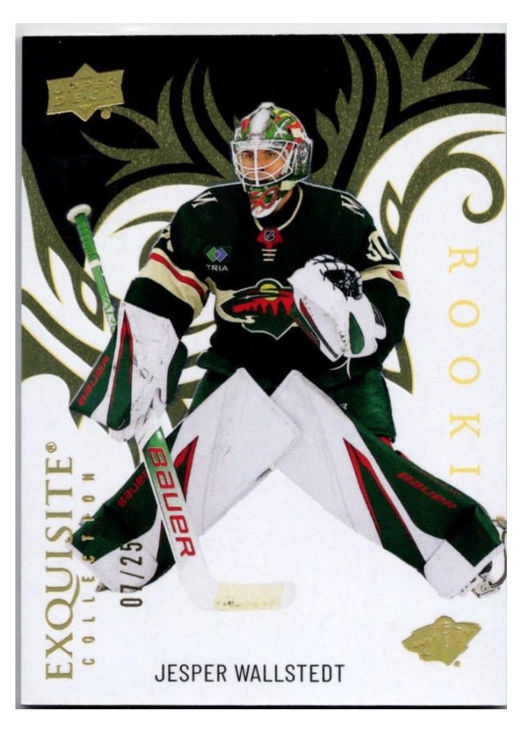 2024-25 Upper Deck Ice Exquisite Collection Rookies Jesper Wallstedt #R-18