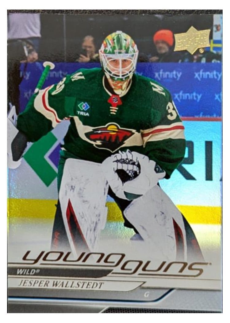 2024 Upper Deck Jesper Wallstedt Silver Foil #202 card