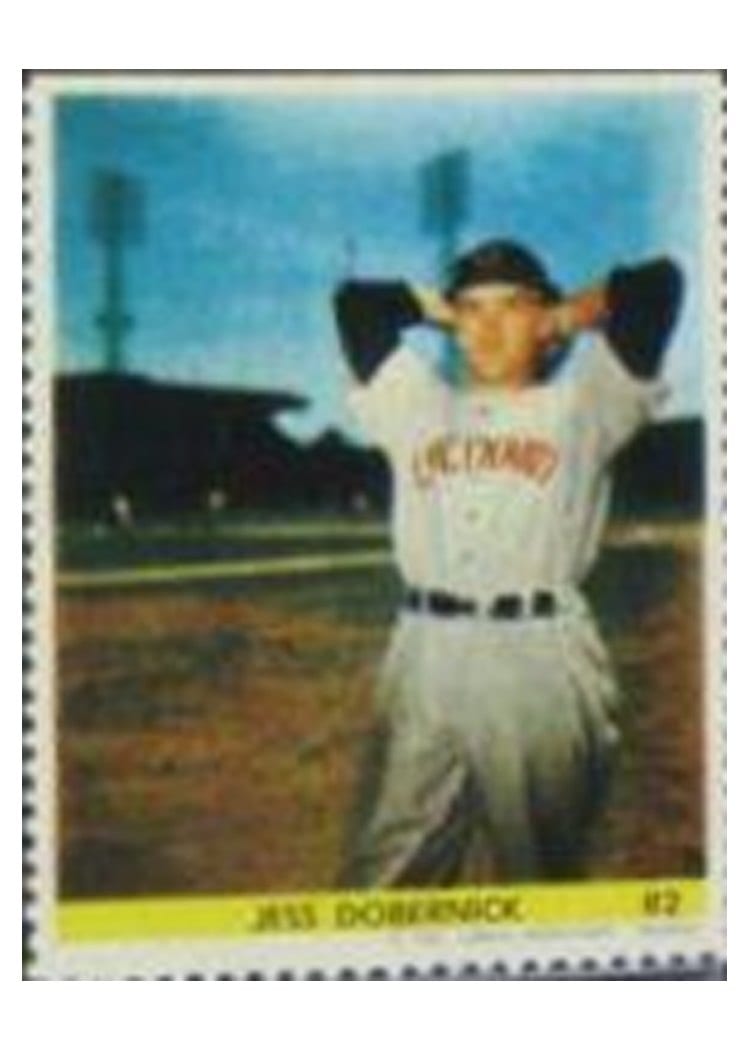 1949 Eureka Sportstamps Jess Dobernick #82 card