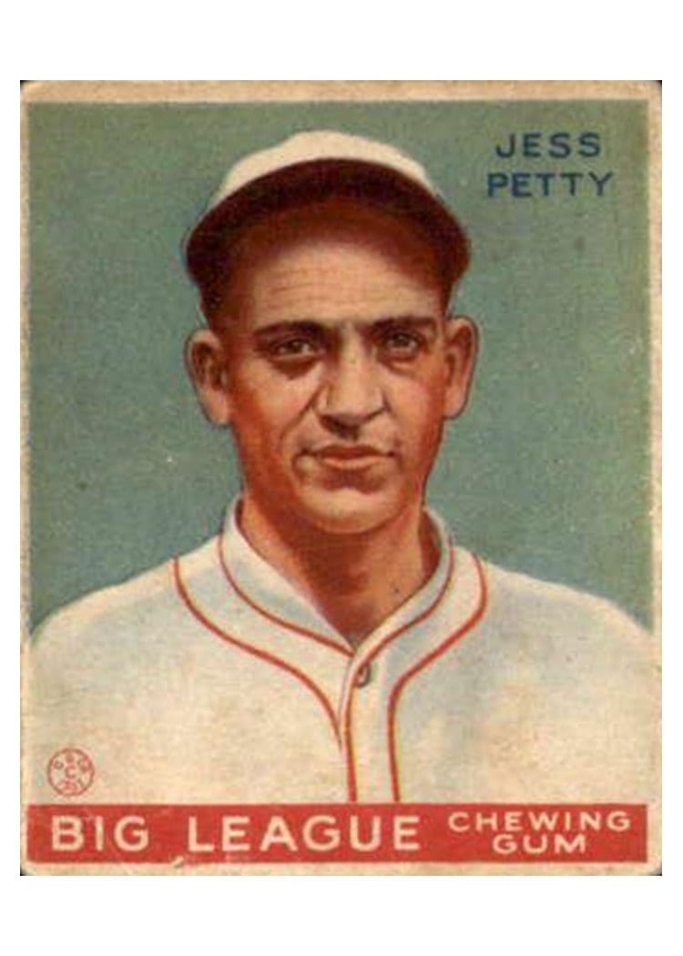 1933 Goudey Jess Petty #90 card