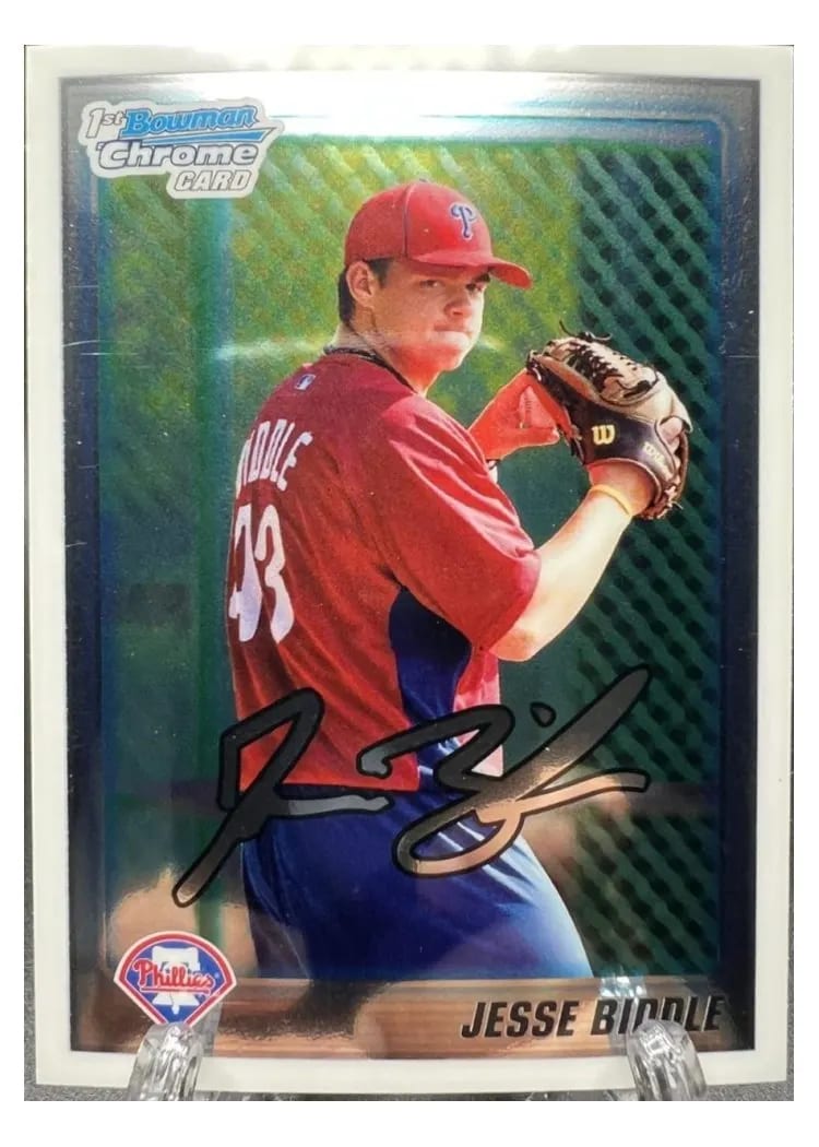 2010 Bowman Draft Picks & Prospects Jesse Biddle #BDPP6 card
