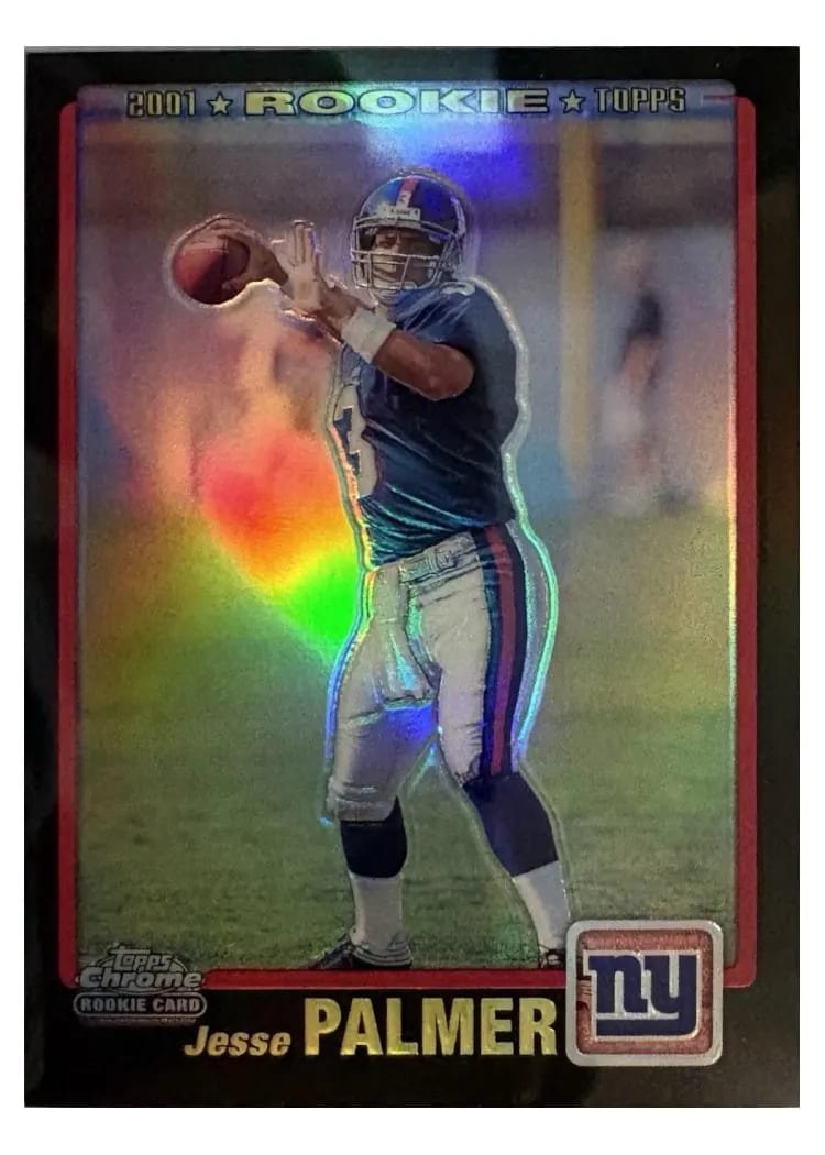 2001 Topps Chrome Jesse Palmer Black Refractor #272 card