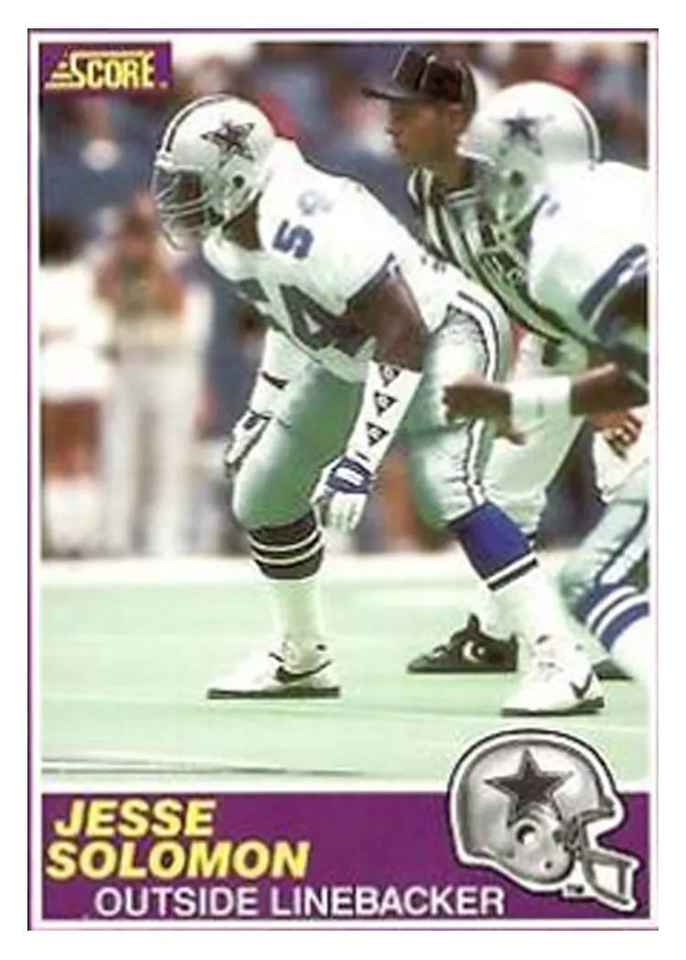 1989 Panini Score Supplemental Jesse Solomon #383S card