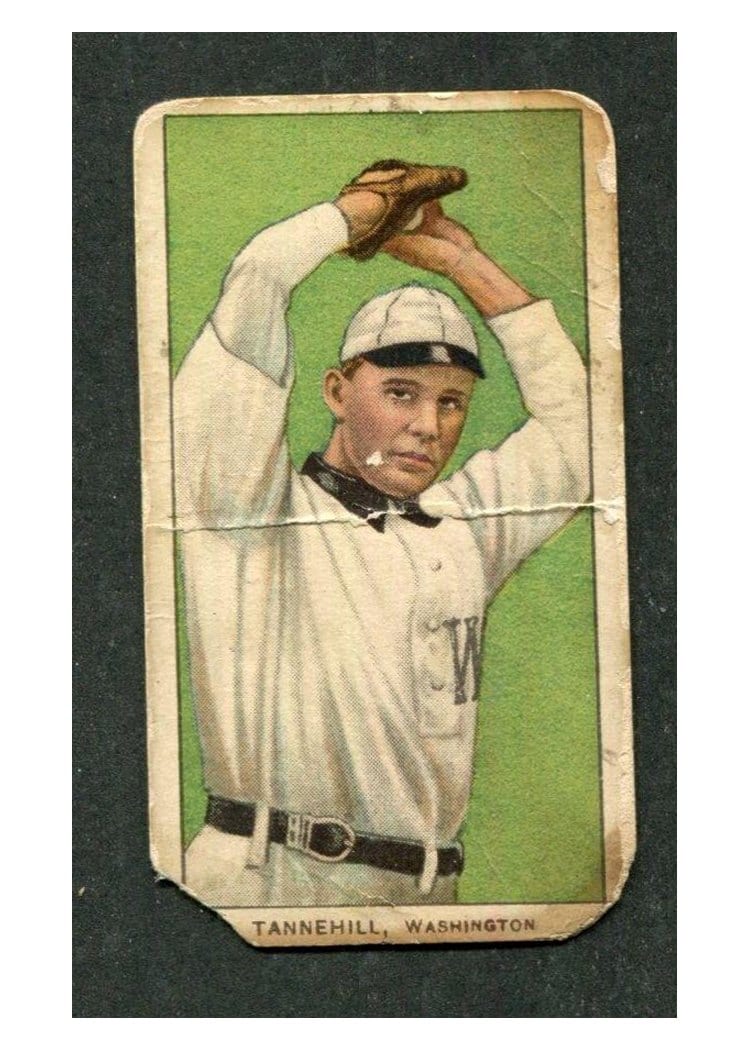 1909 T206 Polar Bear Jesse Tannehill card