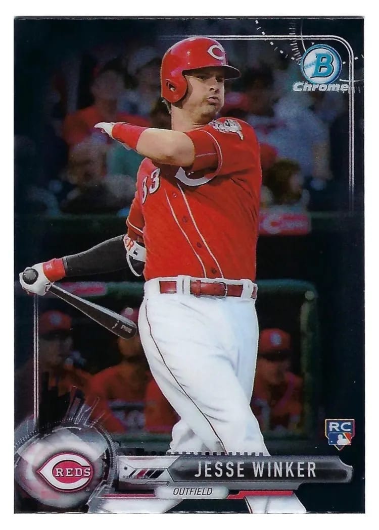2017 Bowman Chrome Mini Jesse Winker #2 card
