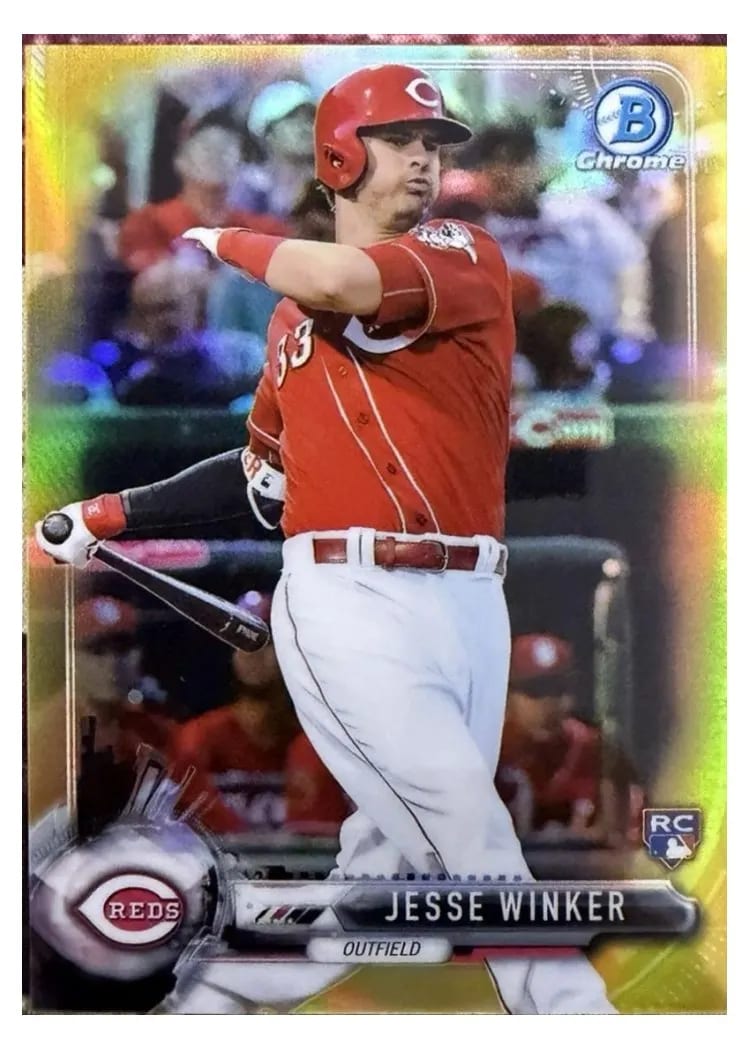 2017 Bowman Chrome Mini Jesse Winker #2 card