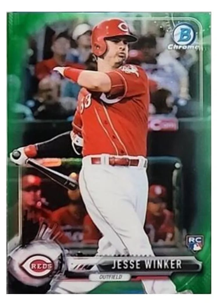 2017 Bowman Chrome Mini Jesse Winker #2 card