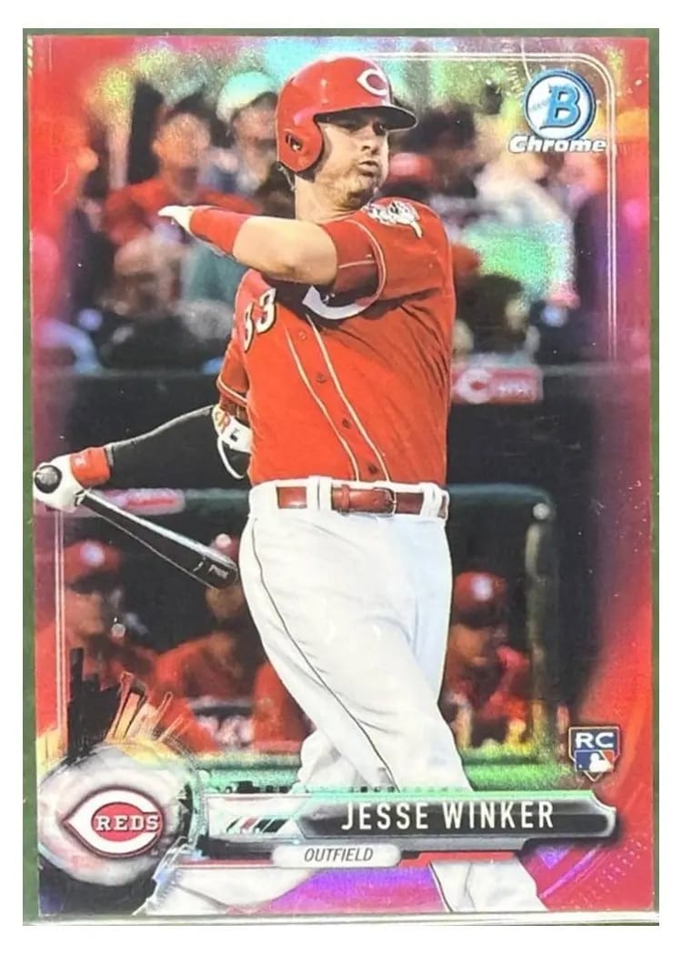 2017 Bowman Chrome Mini Jesse Winker #2 card