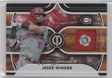 2022 Topps Tribute Stamp of Approval Jesse Winker #SOA-JW card