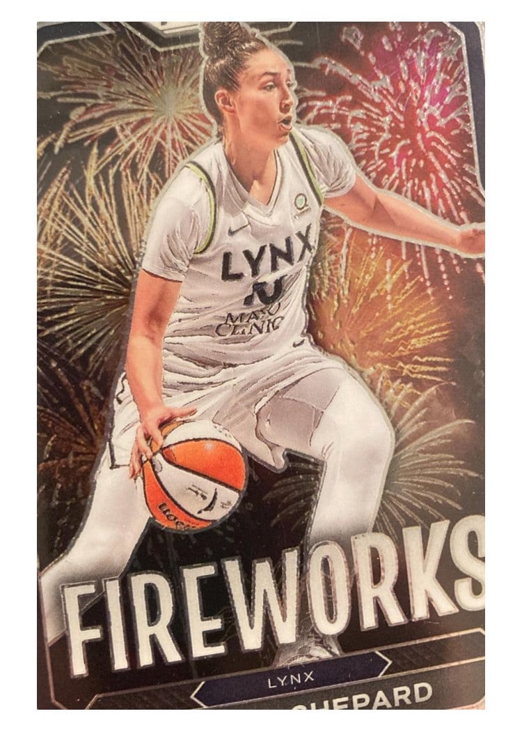 2023 Panini Prizm WNBA Fireworks Jessica Shepard #15 card