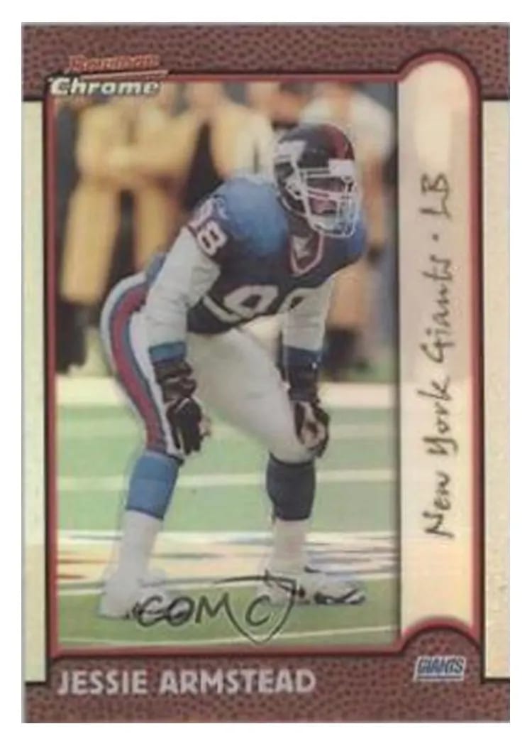 1999 Bowman Chrome Jessie Armstead #47 card