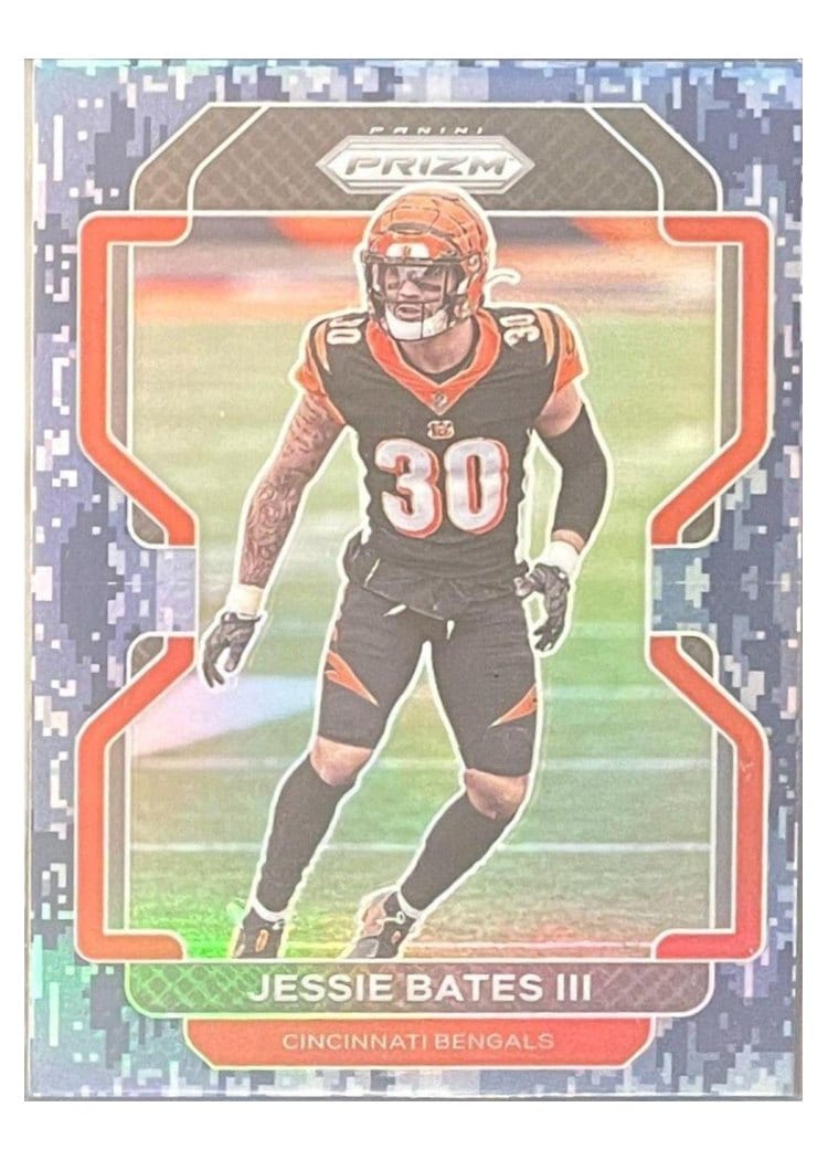 2021 Panini Prizm Base Set Jessie Bates III Blue Prizm #276 card