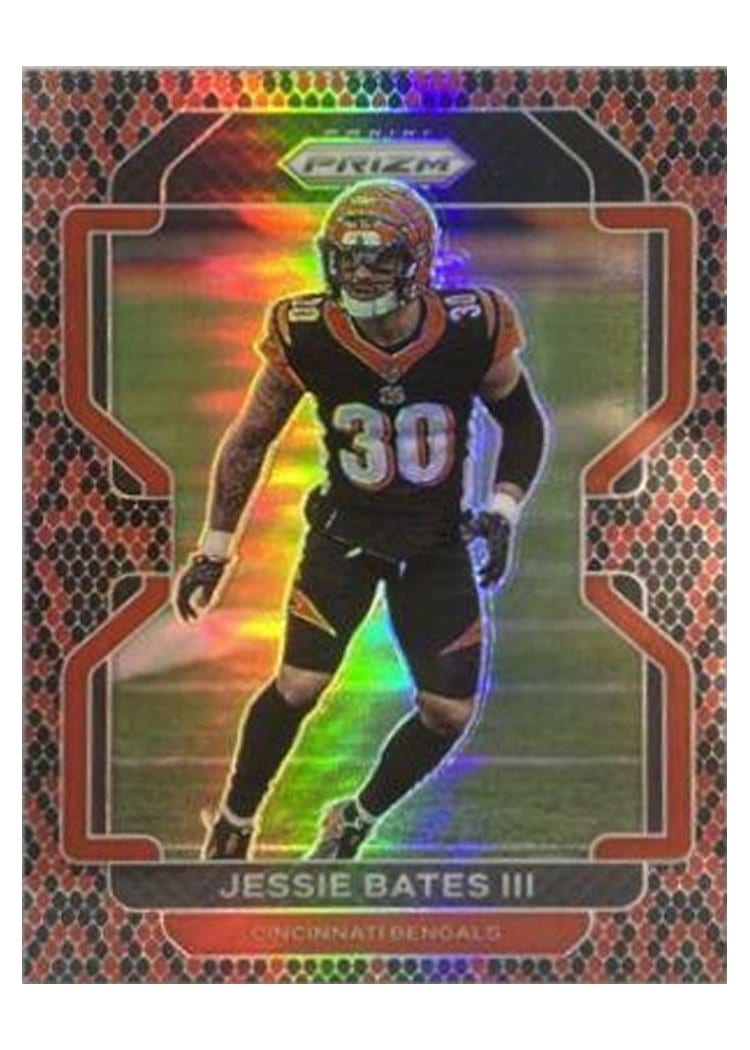 2021 Panini Prizm Base Set Jessie Bates III Snakeskin Prizm #276 card