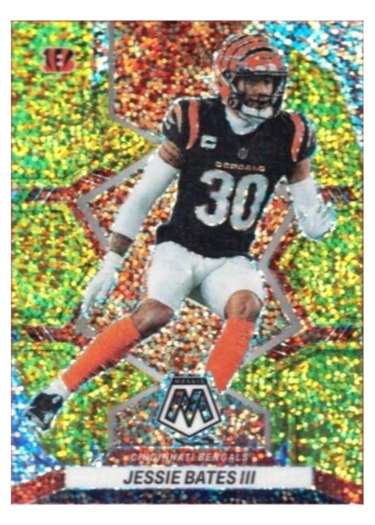 2022 Panini Mosaic Base Set Jessie Bates III Gold Sparkle #204 card