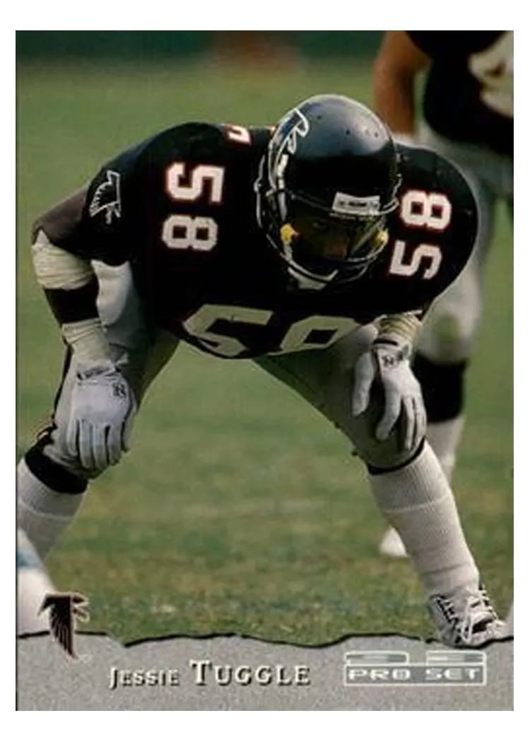 1993 Pro Set Jessie Tuggle #70 card