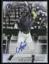 2025 Bowman Draft Achromatic Autographs Jesús Made #AA-JM card