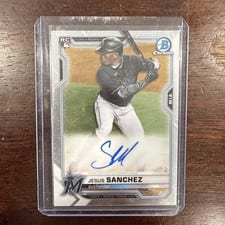 2021 Bowman Chrome Rookie Autographs Jesus Sanchez #CRA-JS card