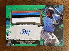 2021 Topps Inception Autograph Patch Cards Jesus Sanchez #APC-JS card