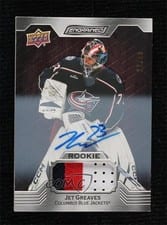 2023-24 Upper Deck Engrained Base Rookies Premium Memorabilia Auto Jet Greaves #125 card