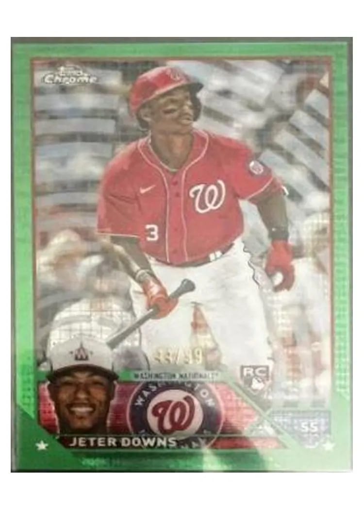 2023 Topps Chrome Base Set Jeter Downs #56 card