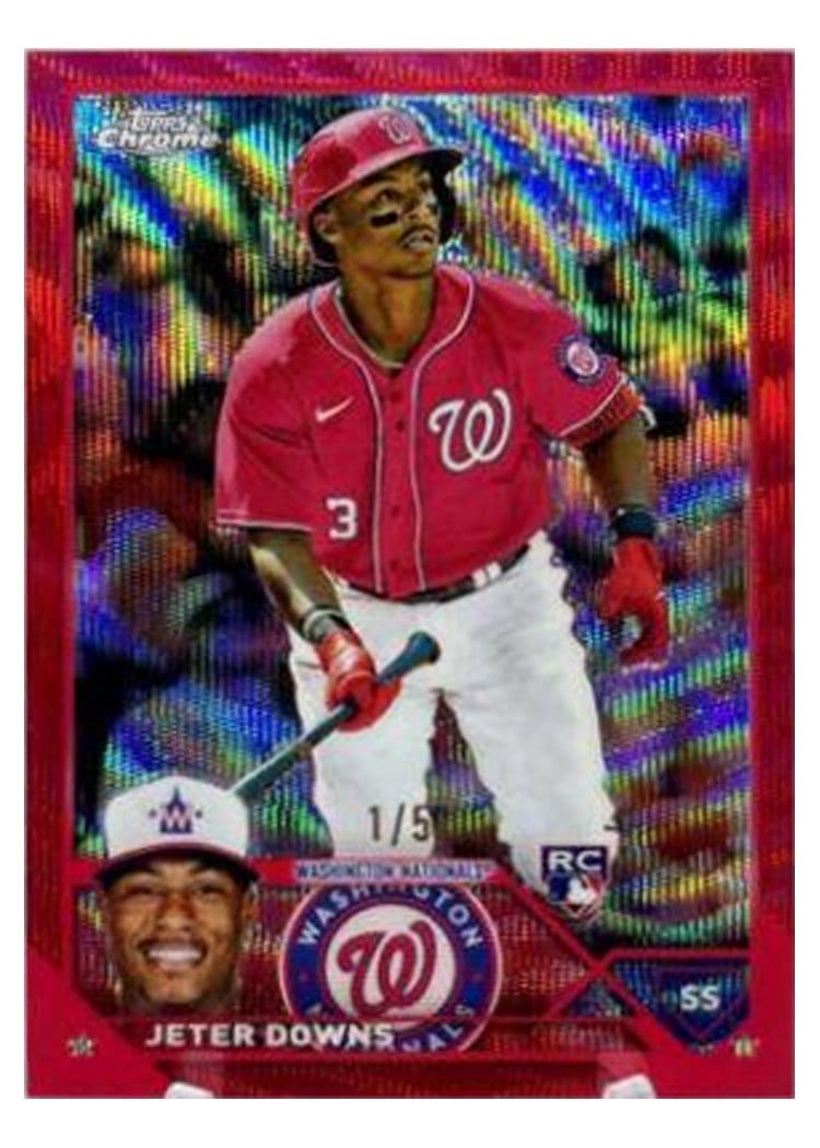 2023 Topps Chrome Base Set Jeter Downs #56 card