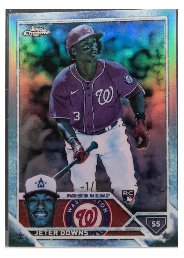 2023 Topps Chrome Base Set Jeter Downs #56 card