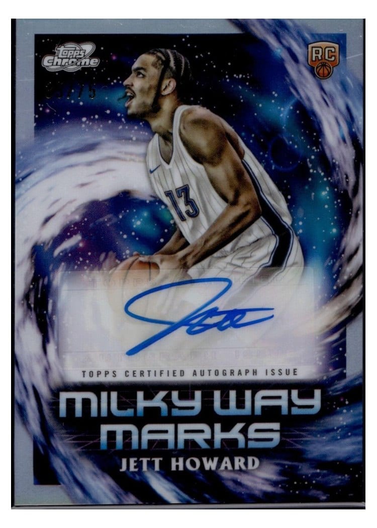 2023-24 Topps Chrome Cosmic Milky Way Marks Refractor Jett Howard #MWM-JHO card