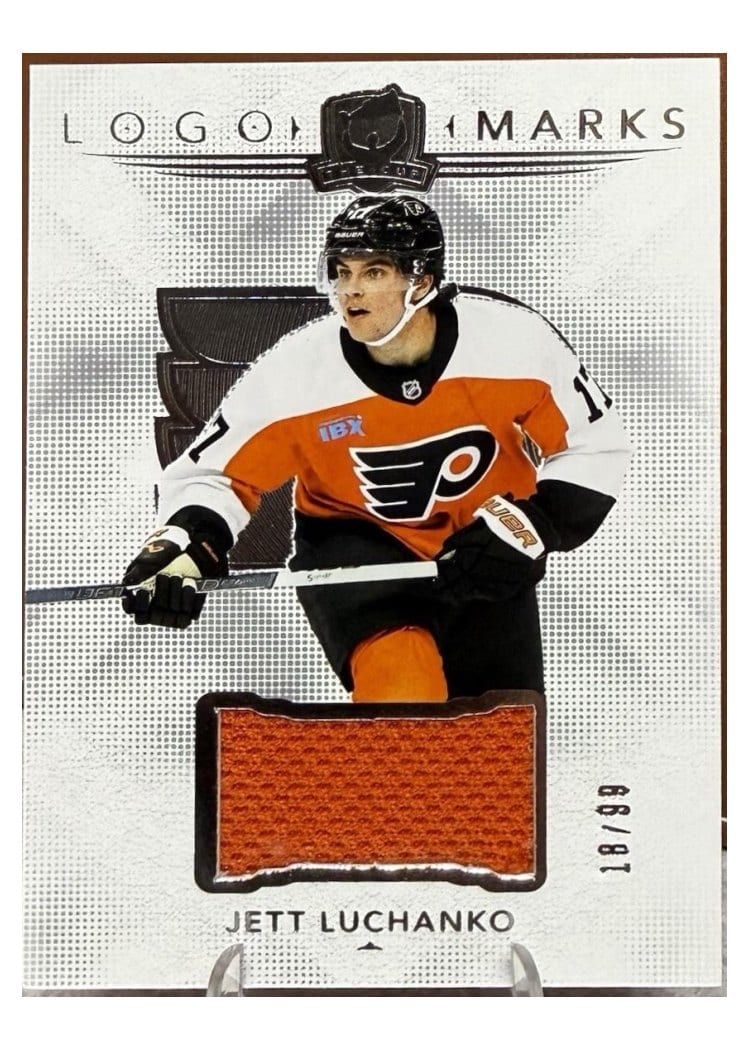 2024-25 Upper Deck The Cup Logomarks Jett Luchanko #LM-LU card