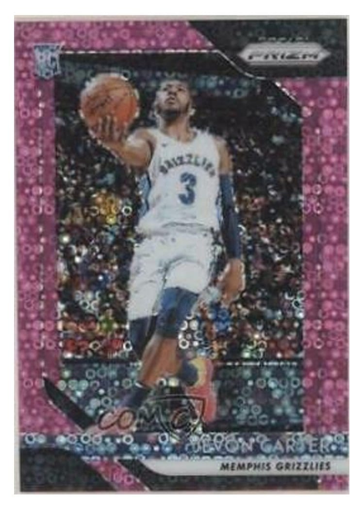 2018-19 Panini Prizm Base Set Jevon Carter Fast Break Prizm Pink #76 card