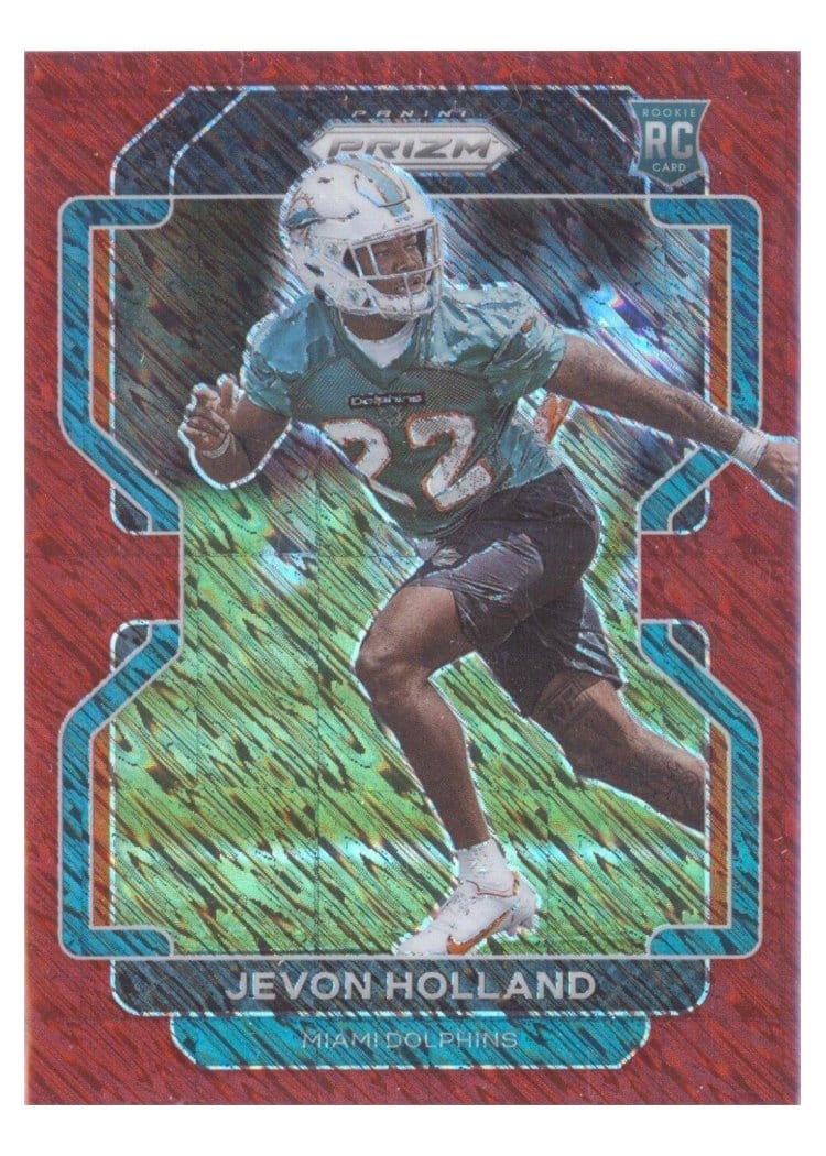 2021 Panini Prizm Base Set Jevon Holland Red Shimmer #392 card