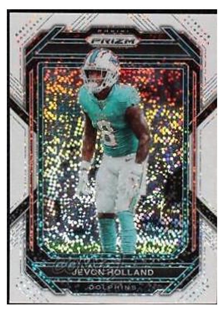 2022 Panini Prizm Base Set Jevon Holland White Sparkle #184 card