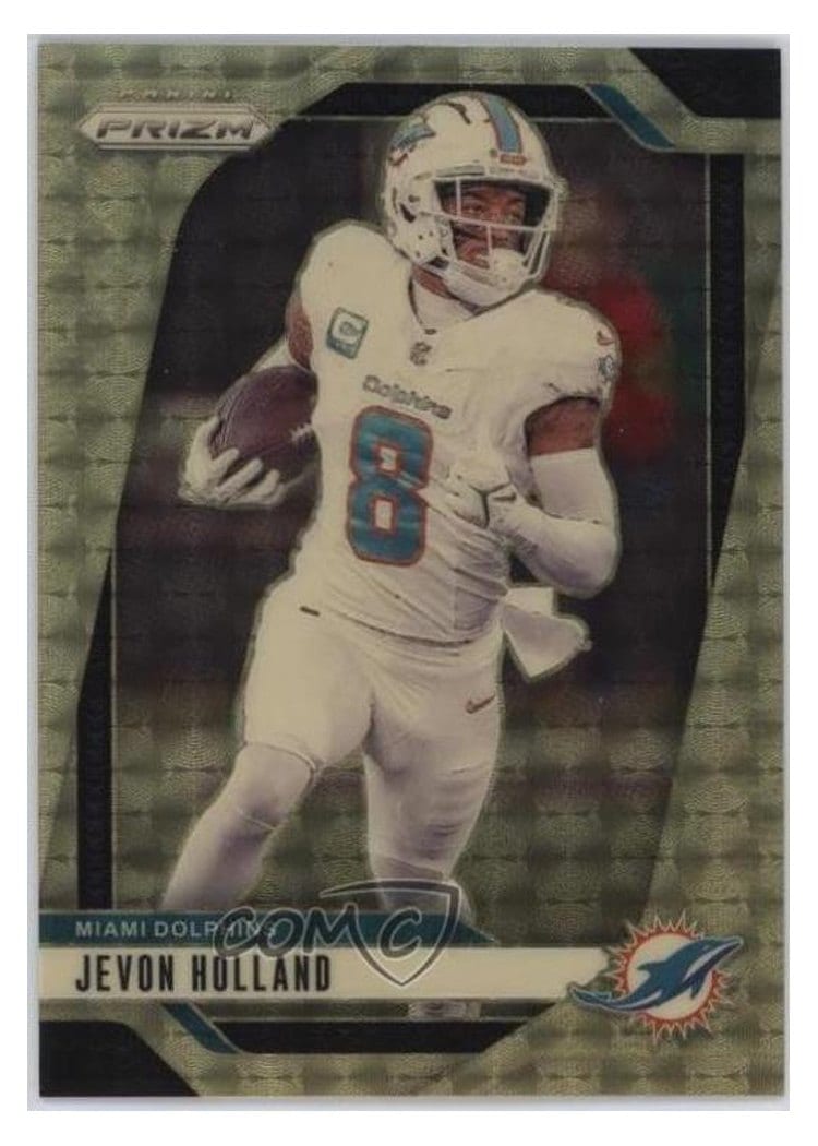 2024 Panini Prizm Base Set Jevon Holland Gold Vinyl #180 card