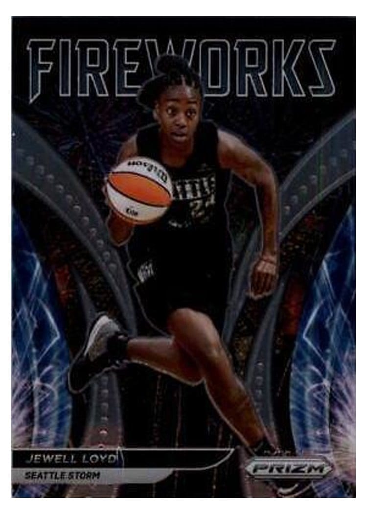 2022 Panini Prizm WNBA Fireworks Jewell Loyd #12 card